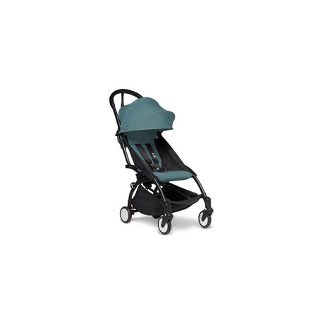Stokke - Yoyo2 Stroller & Color Pack 6M+ Combo, Black Frame/Aqua Pack