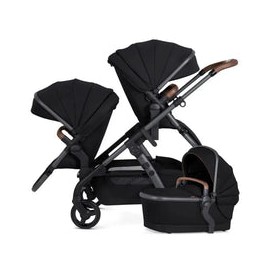 Silver Cross - Wave 3 Complete Stroller (Seat, Bassinet, & Tandem Seat), Licorice