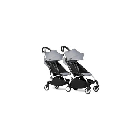 Babyzen - Yoyo Double Stroller Bundle - Stone | White