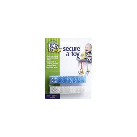 Baby Buddy - Asegure una correa de juguete, azul/blanco