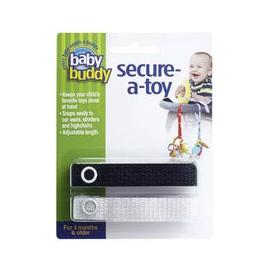 Baby Buddy - Asegure una correa de juguete, negro/blanco