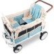 WonderFold - Volkswagon Special Edition Double Stroller Wagon (4 Seater), Bondi Blue