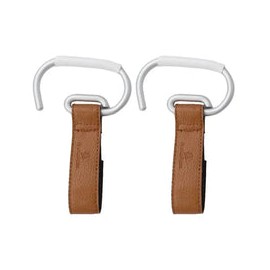 Primo Passi - 2Pk Leather Stroller Hook Camel