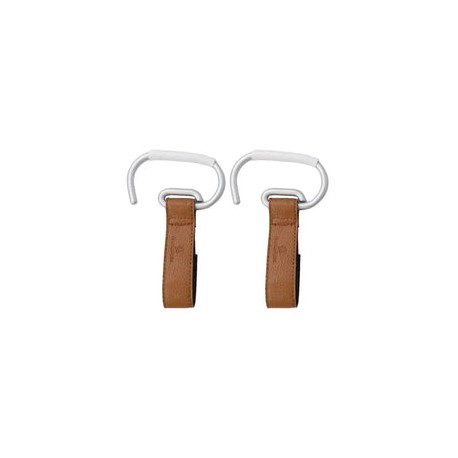 Primo Passi - 2Pk Leather Stroller Hook Camel