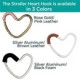 Kidco - BUGGY HEART HOOK by BUGGYGEAR, Silver Aluminum/Brown Leather
