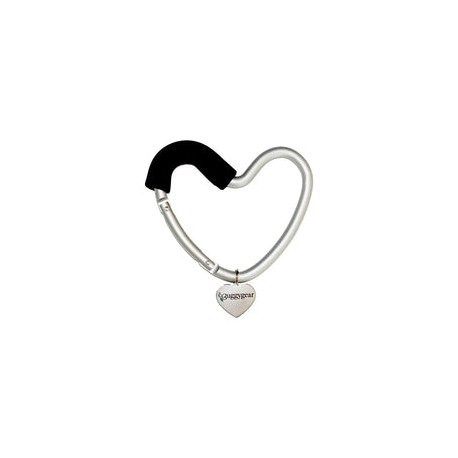 Kidco - BUGGY HEART HOOK by BUGGYGEAR, Black Foam/Silver Aluminum