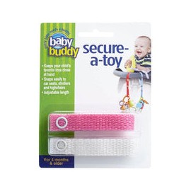 Baby Buddy - Secure A Toy Tether, Pink/White