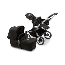 Bugaboo - Donkey 5 Mono Cochecito completo individual a doble, aluminio/negro medianoche