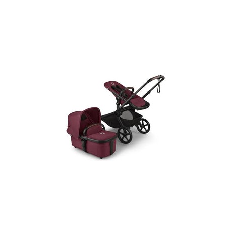 Bugaboo - Kangaroo Complete Stroller, Black/Dark Cherry