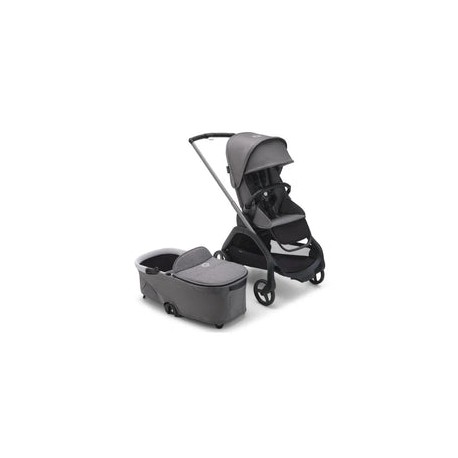 Bugaboo - Dragonfly Stroller and Bassinet Complete, Graphite/Grey Melange