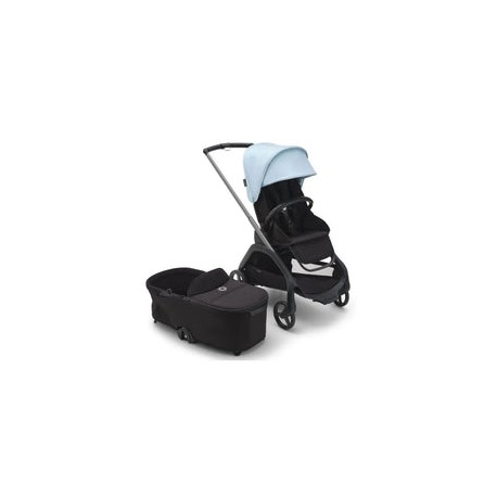 Bugaboo - Dragonfly Stroller and Bassinet Complete Graphite/Midnight Black/Skyline Blue